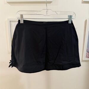 Lululemon Athletica Nulu Bow-Detail Mini Skirt *SOTM Black Women's Skort